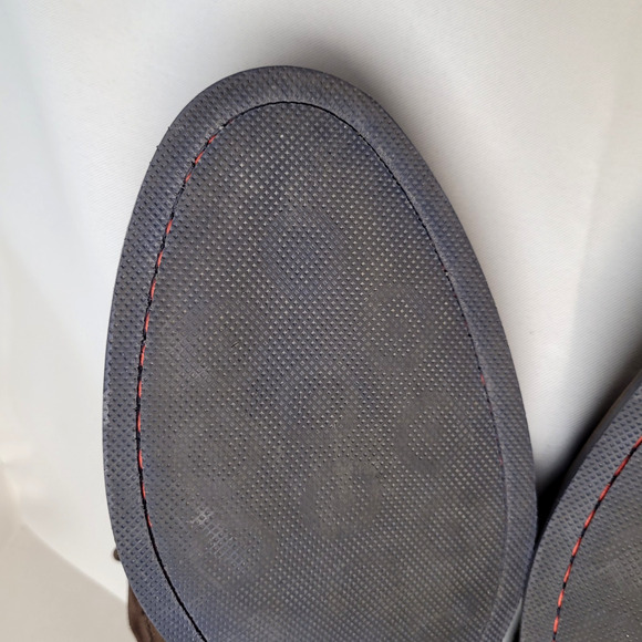 Otisopse Men's Italian Made Oxfords Leather Suede Shoes Brown US 12 - EU 45 - Picture 11 of 16